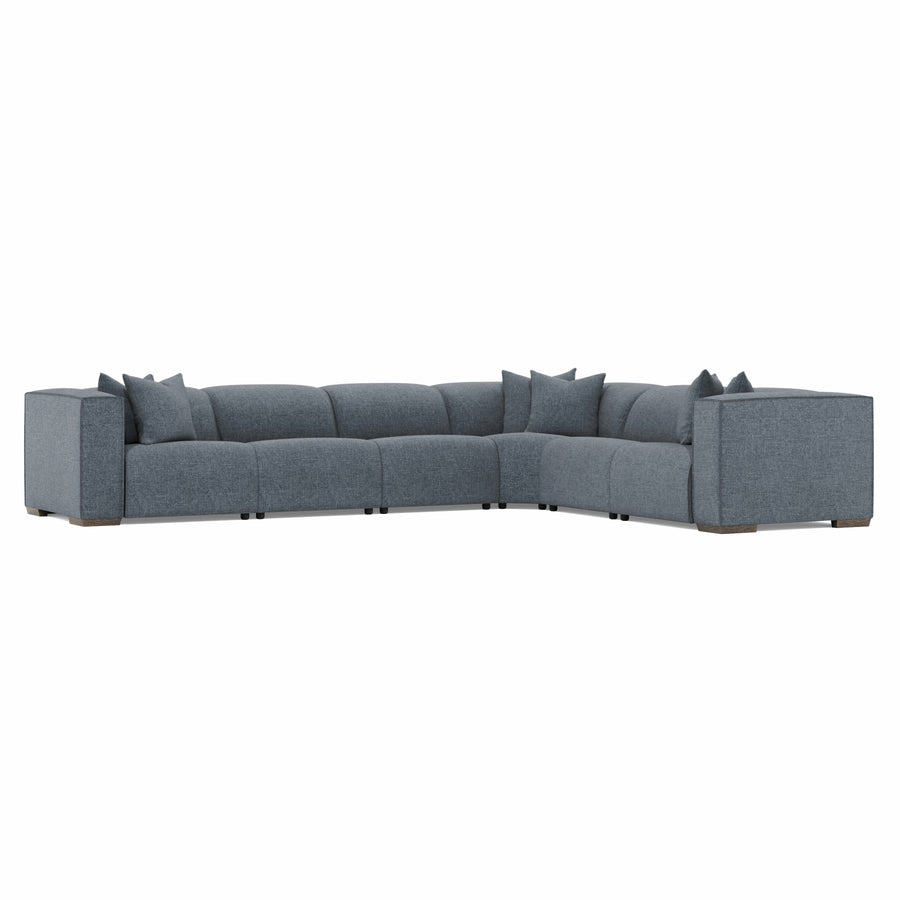 Bliss Fabric 6 Piece Power Motion Sectional Recliner
