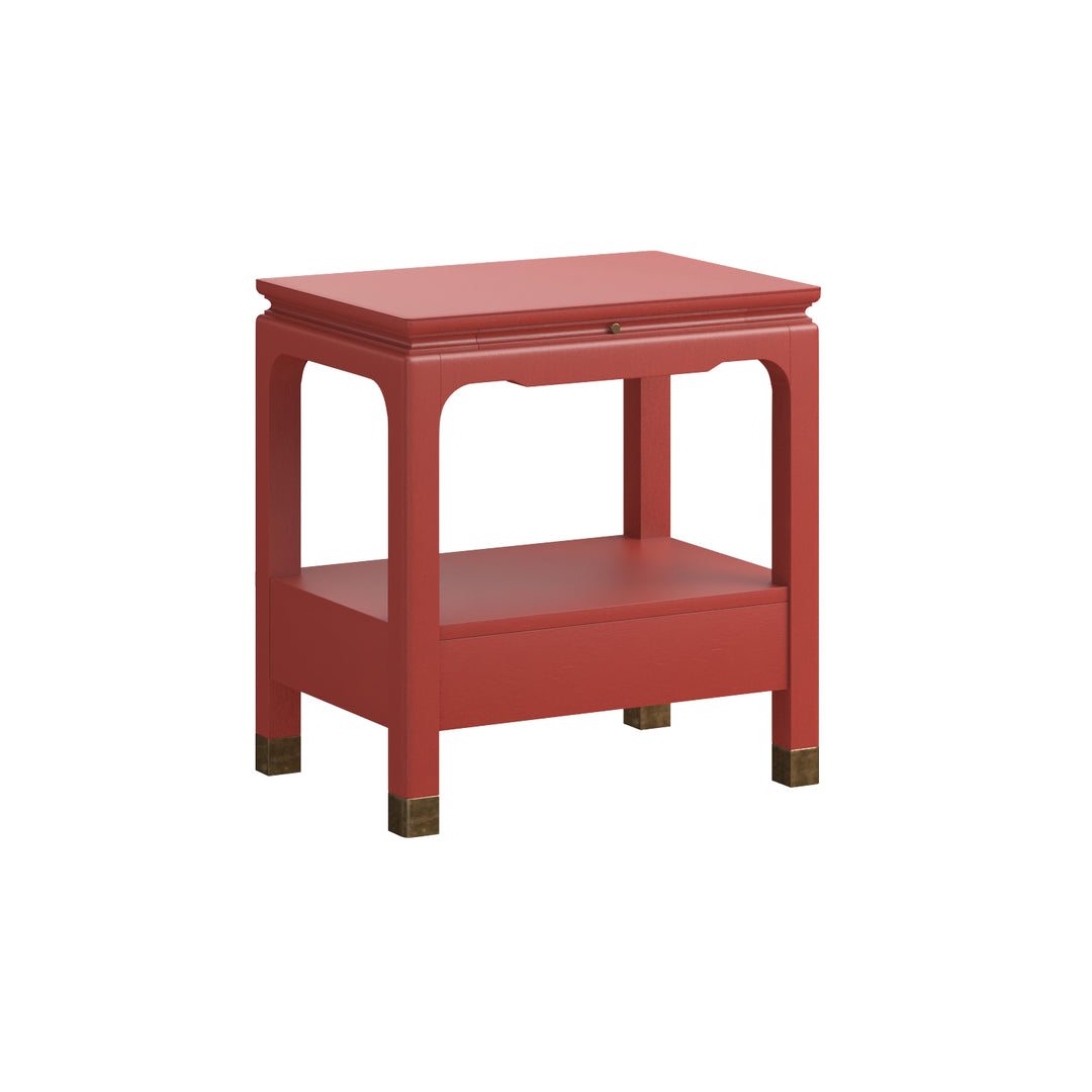 Eave Bedside Table Crabby Apple — Candy Apple Red