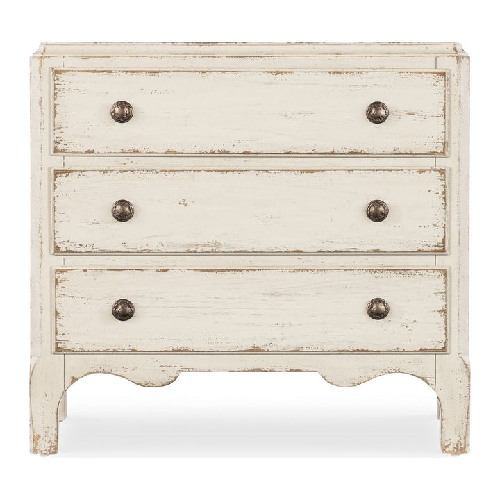Nightstands Heritage Three-Drawer Nightstand - Whites/Creams/Beiges