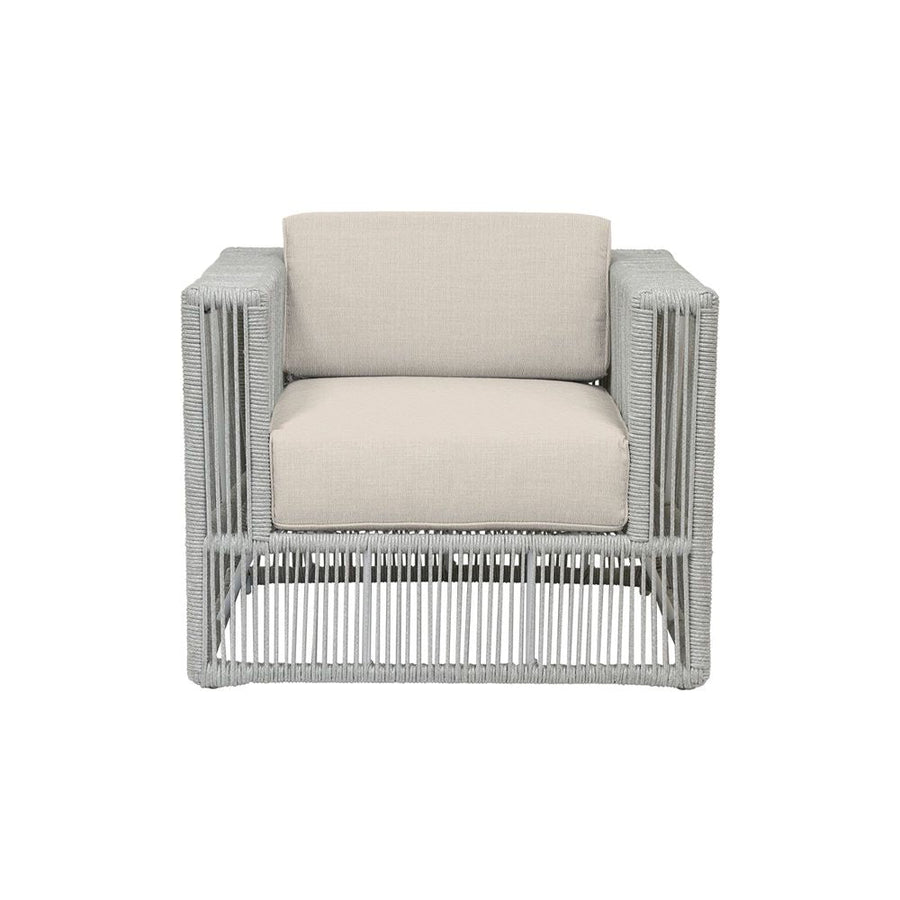 Outdoor Lounge Chairs Miami Club Chair in Echo Ash w/ Self Welt
