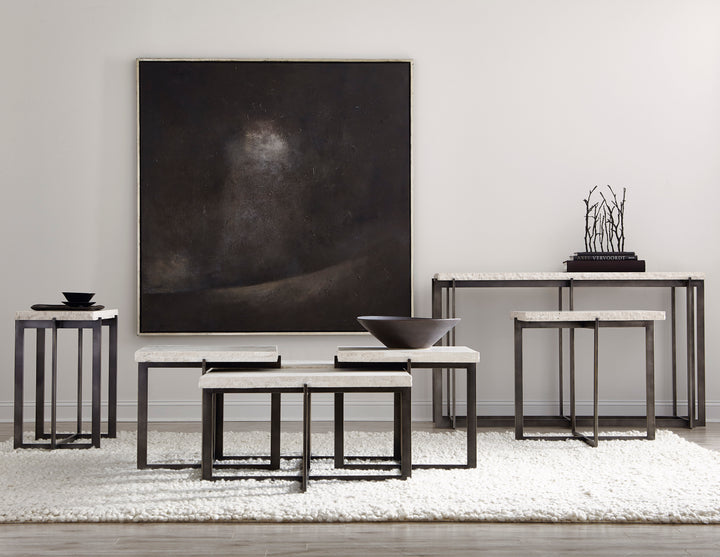 Hathaway Metal Bunching Square Cocktail Table