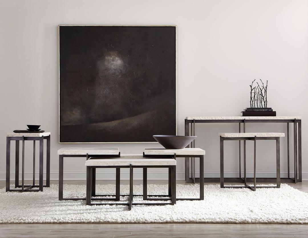 Hathaway Metal Console Table