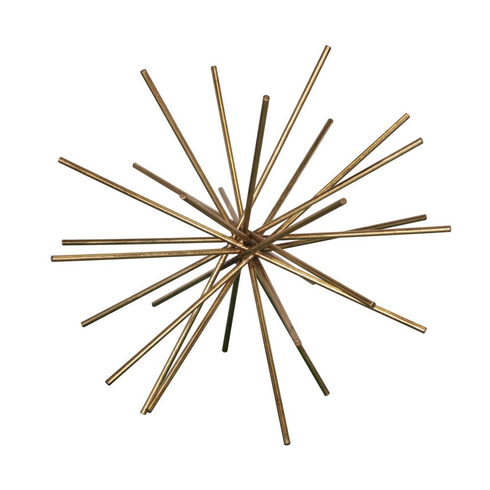 Decorative Objects Urchin - 20" Iron Asterisk In Gold Leaf