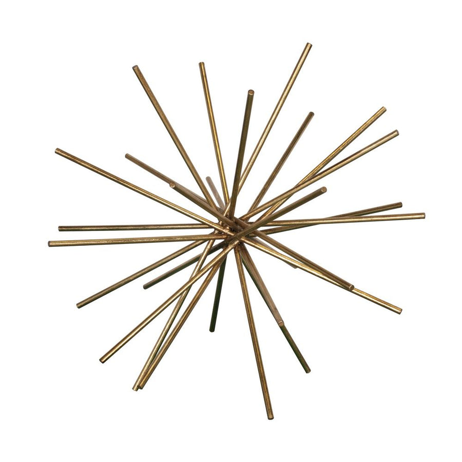 Decorative Objects Urchin - 20" Iron Asterisk In Gold Leaf