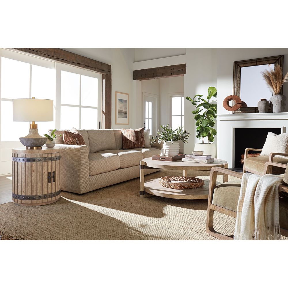 Coffee Tables Terrace Row Round Cocktail Table - Light Wood