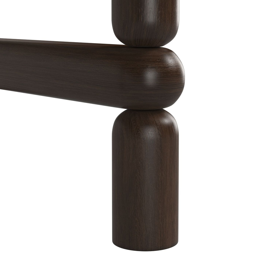 Verge Round End Table — Handcrafted Walnut