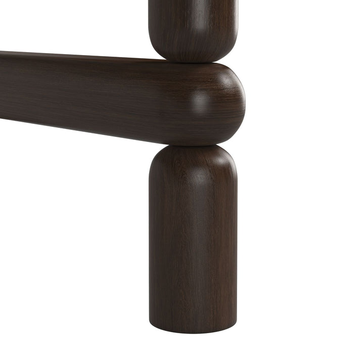 Verge Round End Table — Handcrafted Walnut