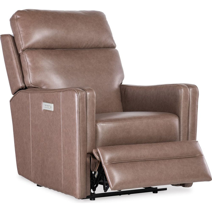 Lounge Chairs: Recliners Twain Zero Gravity Power Recliner w/Power Headrest and Lumbar - Brown