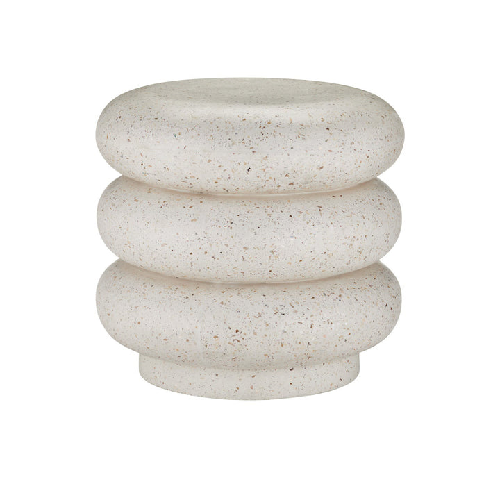 Cusani Ivory Terrazzo Stool