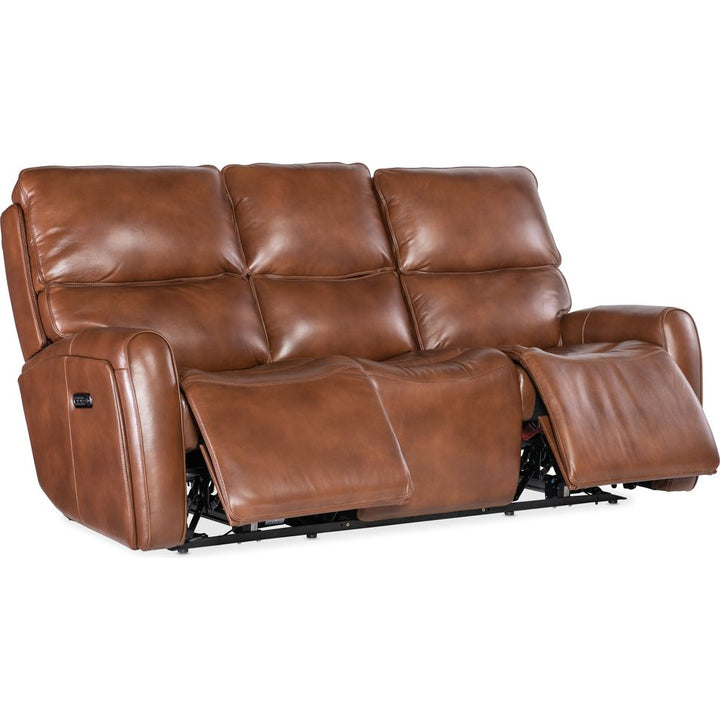 Sofas: Recliners Crosby Zero Gravity Power Sofa with Power Headrest and Lumbar - Brown