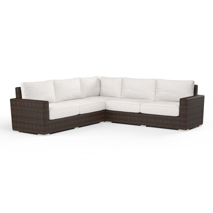 Outdoor Sofas and Sectionals Montecito Sectional in Canvas Flax w/ Self Welt