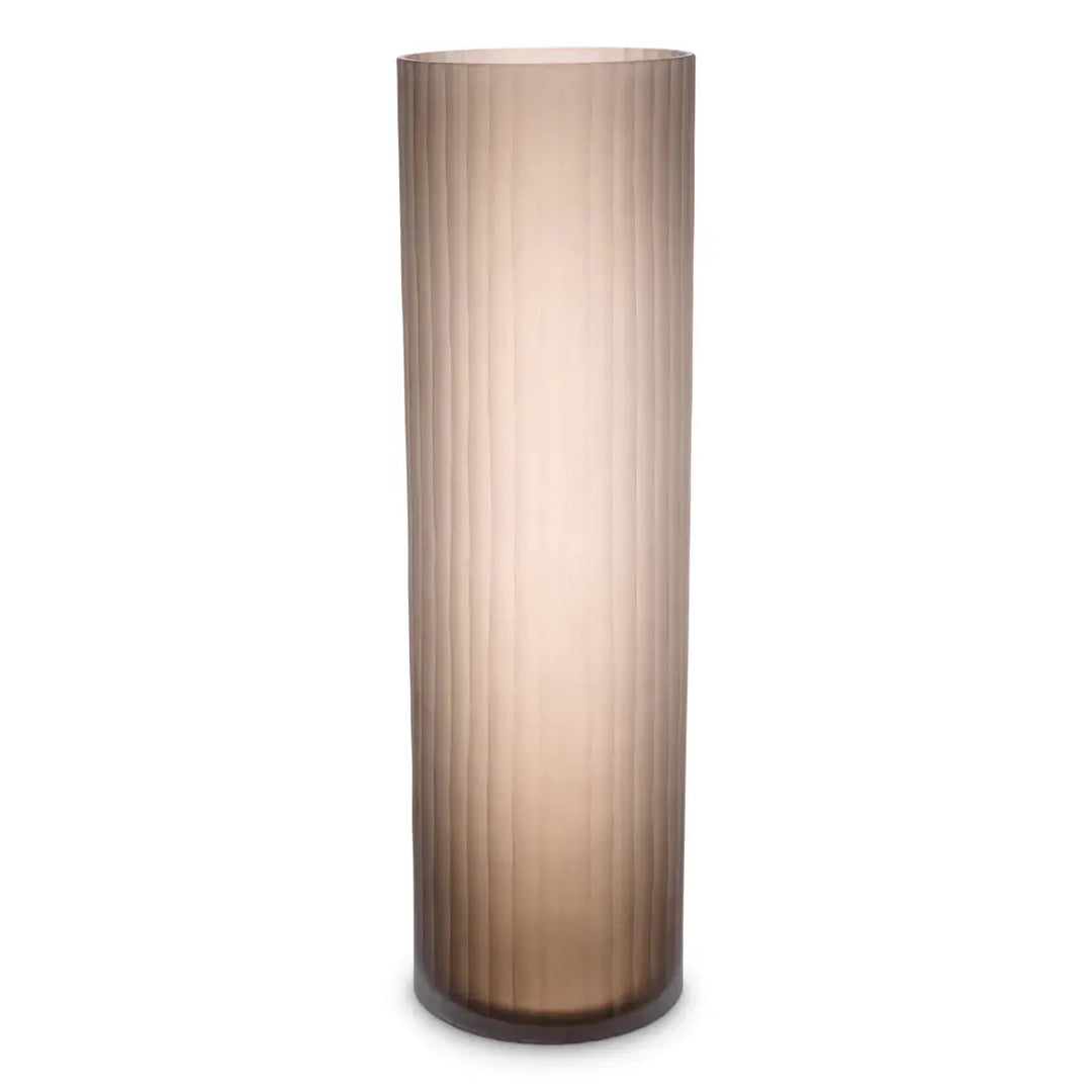 Vase Haight L Frosted Brown Glass - image 1