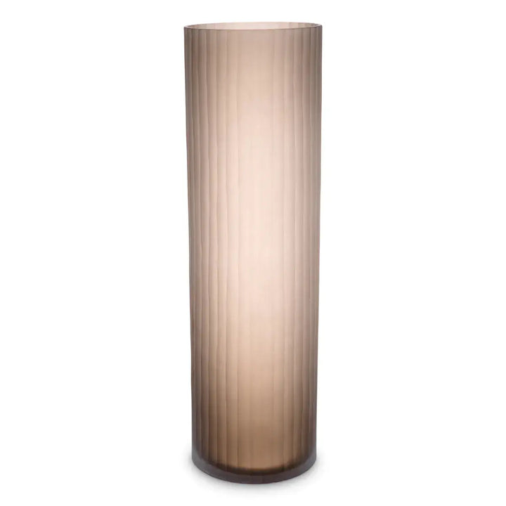 Vase Haight L Frosted Brown Glass - image 1
