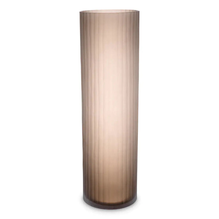 Vase Haight L Frosted Brown Glass - image 1