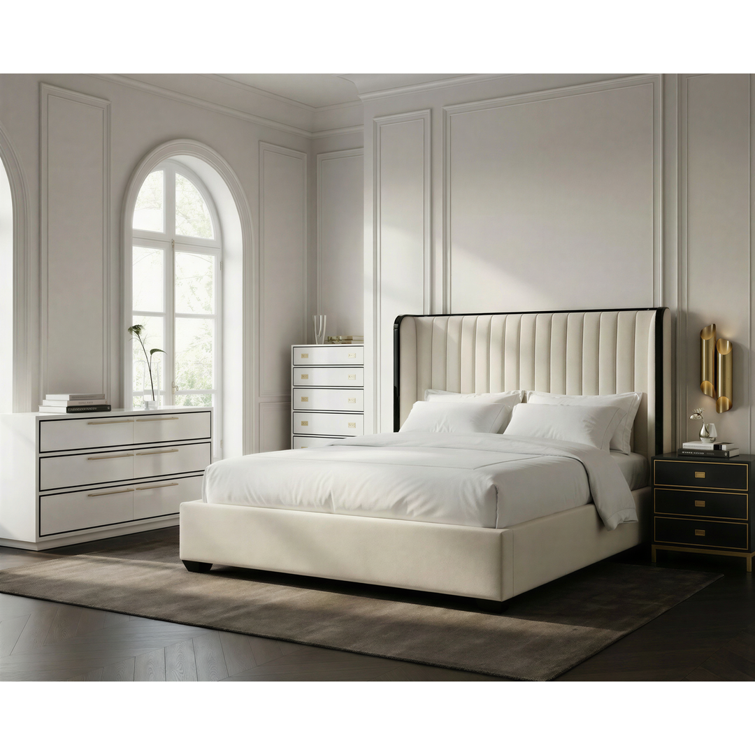 Boulevard Accent Nightstand — Raven Black