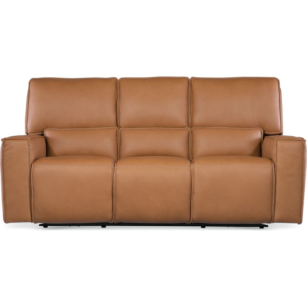 Sofas: Recliners Miles Zero Gravity Sofa with Power Recline Power Headrest - Brown