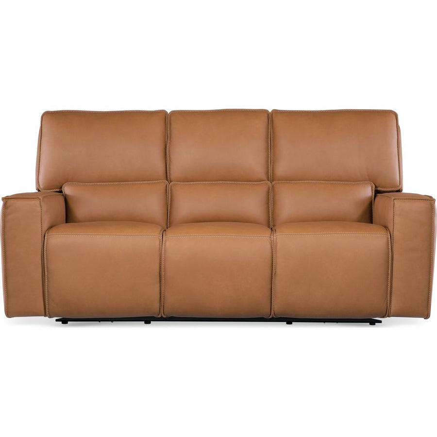 Sofas: Recliners Sutton Zero Gravity Sofa with Power Recline Power Headrest - Brown
