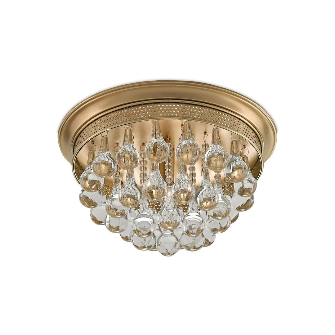 Worthing Brass Flush Mount