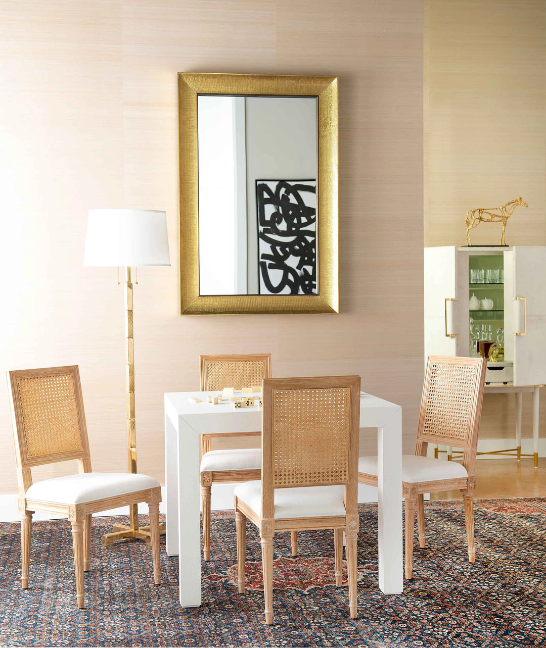 Valentina Grasscloth Game Table