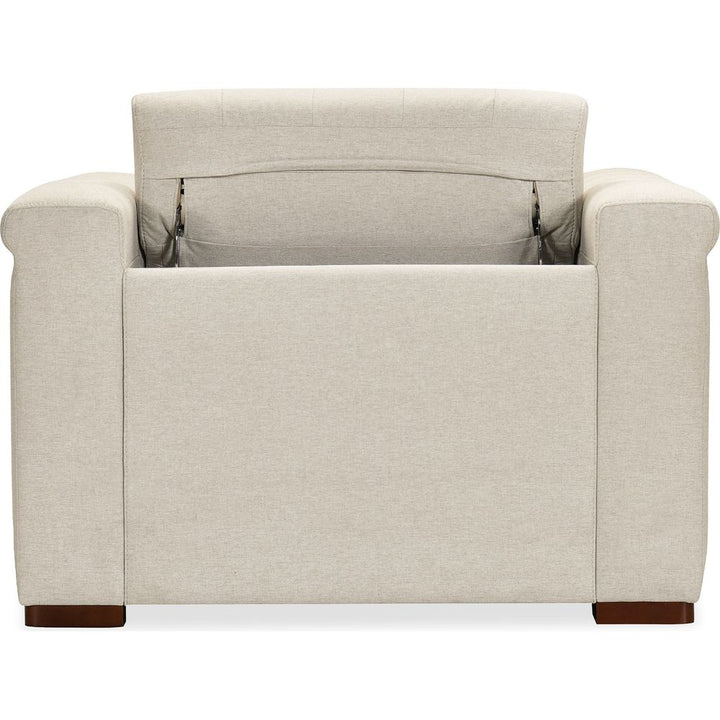 Lounge Chairs: Recliners Savion Deux Power Recliner with Power Headrest - Beige