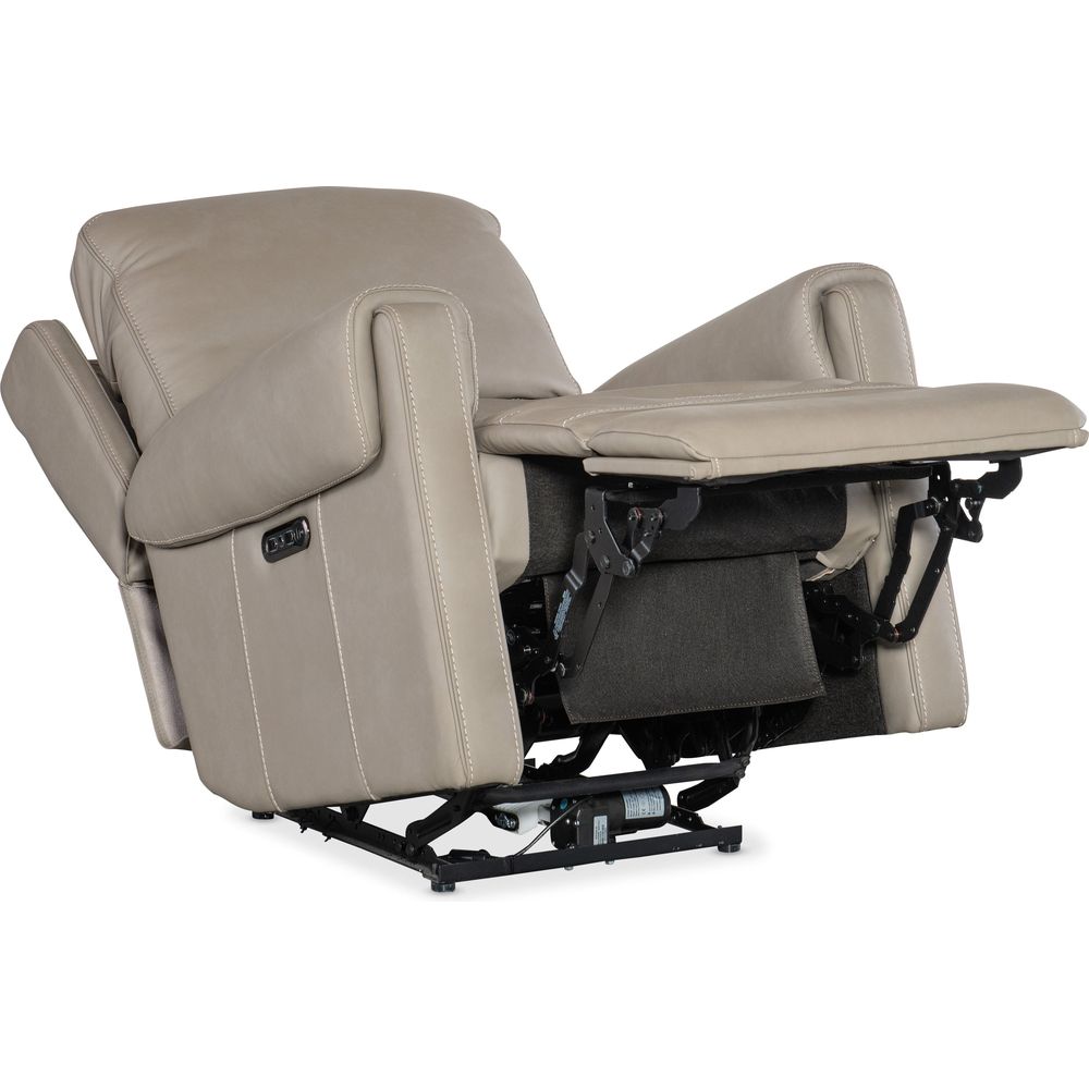 Lounge Chairs: Recliners Somers Power Recliner with Power Headrest - Grey