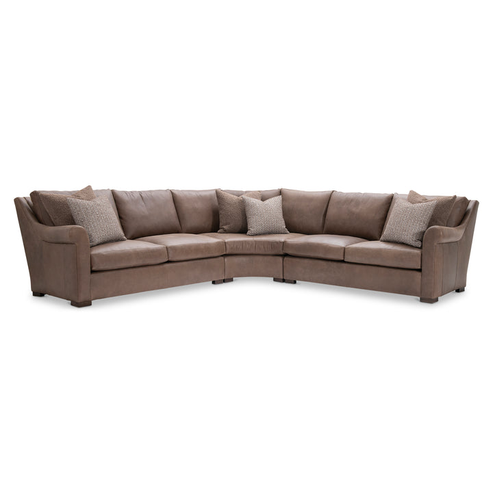 Keirnan 3-Piece Leather Sectional