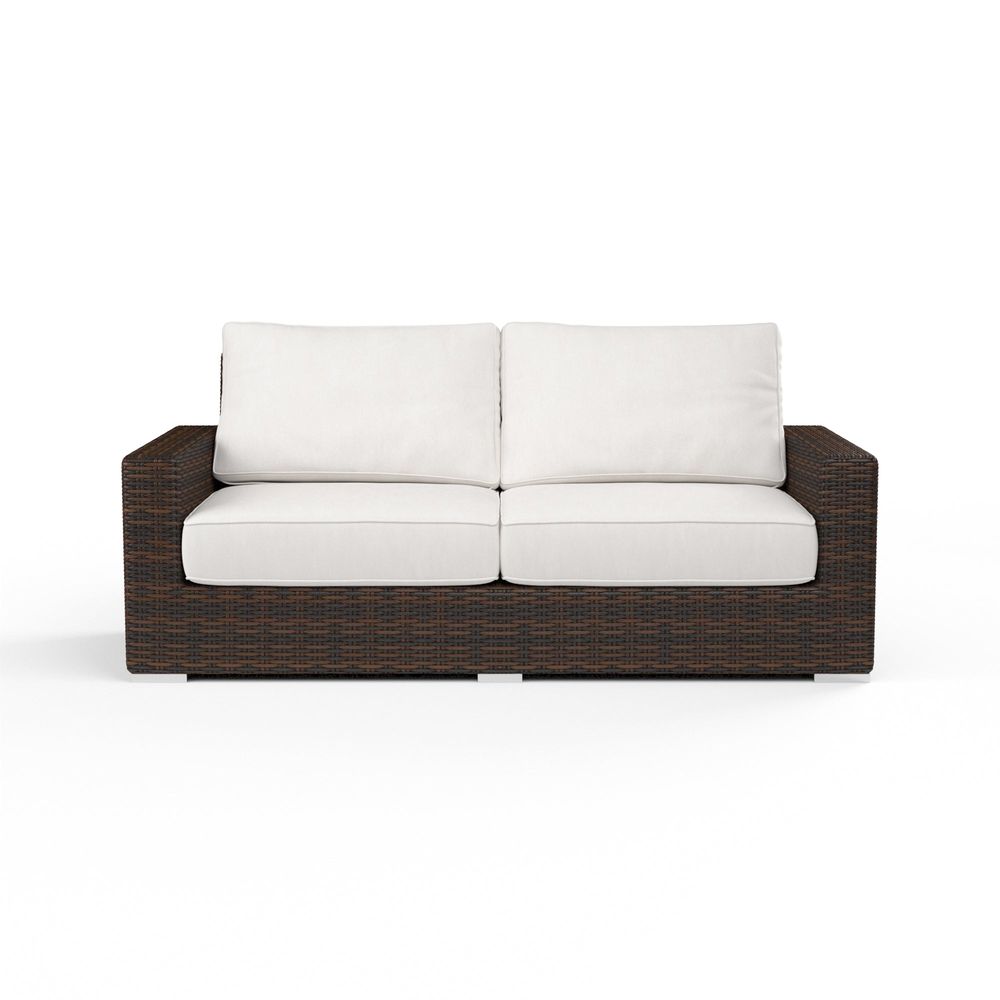 Outdoor Sofas and Sectionals Montecito Loveseat in Canvas Flax w/ Self Welt