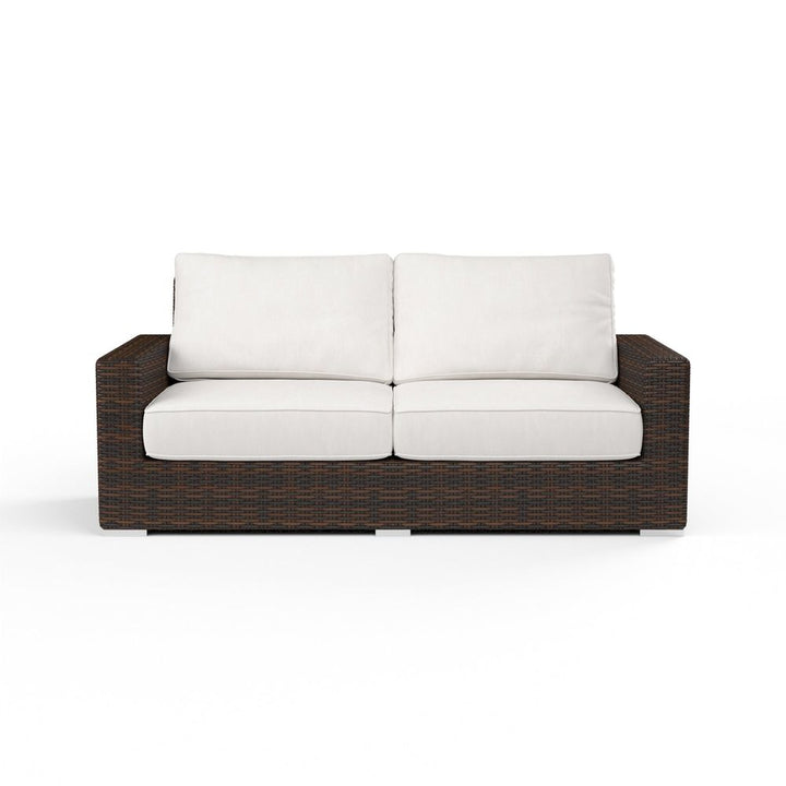 Outdoor Sofas and Sectionals Montecito Loveseat in Canvas Flax w/ Self Welt