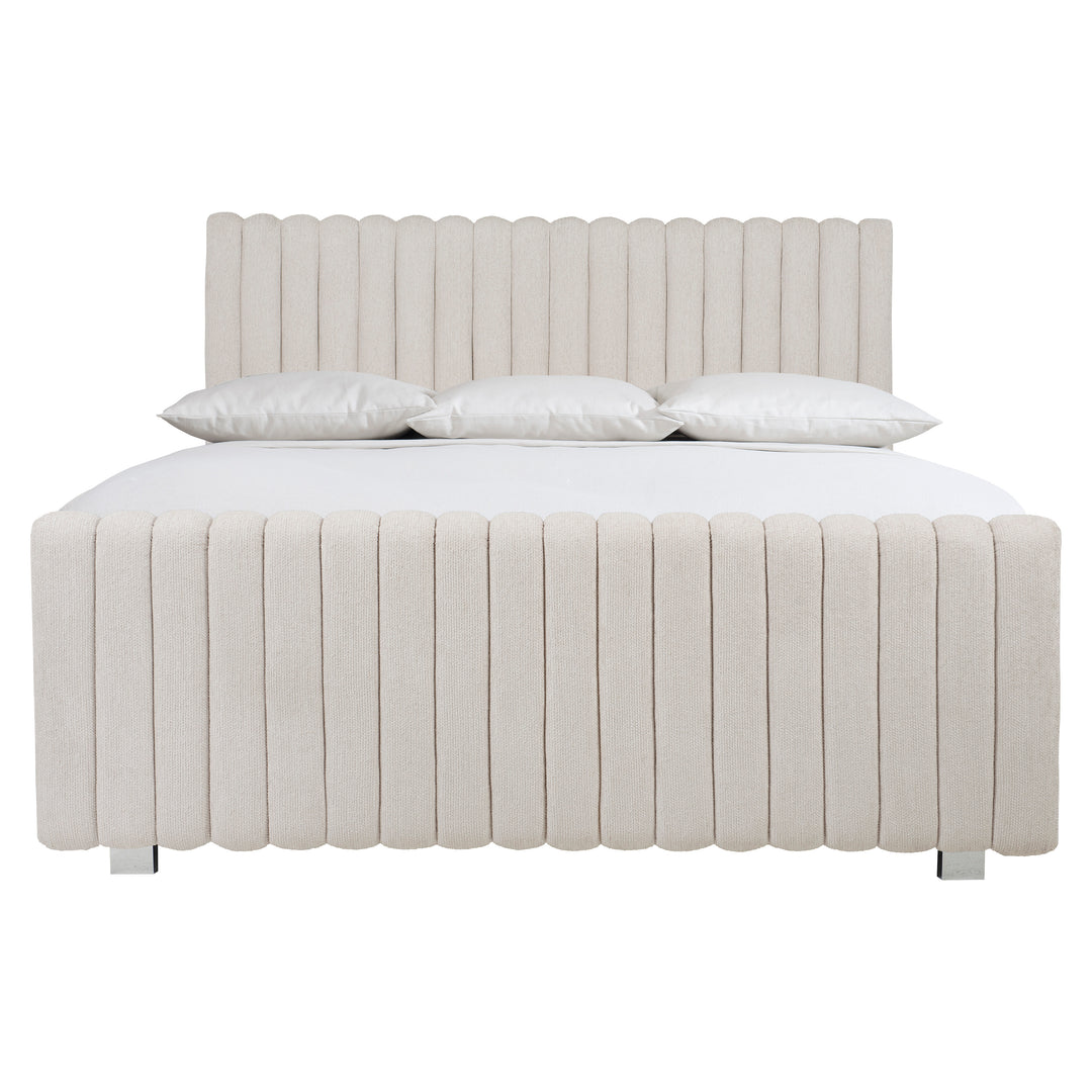 Silhouette Queen Channel Upholstered Panel Bed