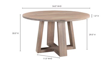 Tanya Dining Table-Moes-MOE-VE-1073-29-Dining TablesRound-6-France and Son