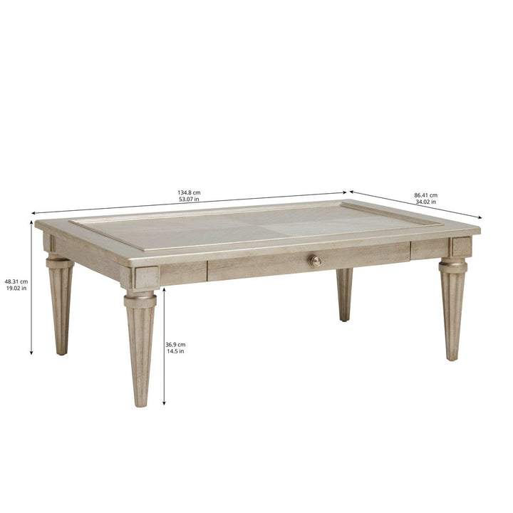 Morrissey Kirke Cocktail Table - Bezel - Silver