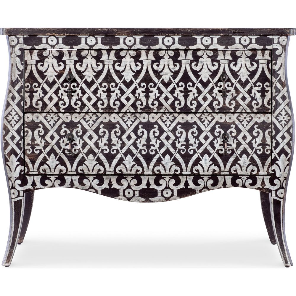 Dressers & Chests Americana Two-Drawer Bombay Accent Chest - Blacks