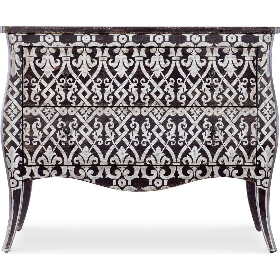 Dressers & Chests Americana Two-Drawer Bombay Accent Chest - Blacks