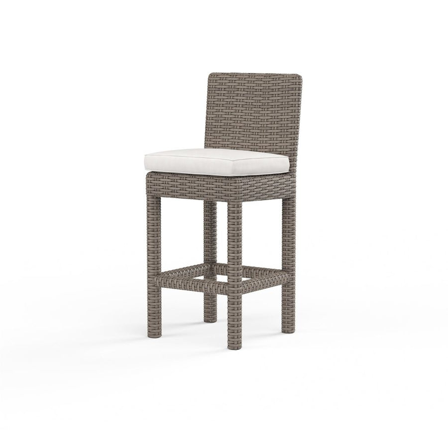Outdoor Bar & Counter Stools Coronado Counter Stool in Canvas Flax w/ Self Welt