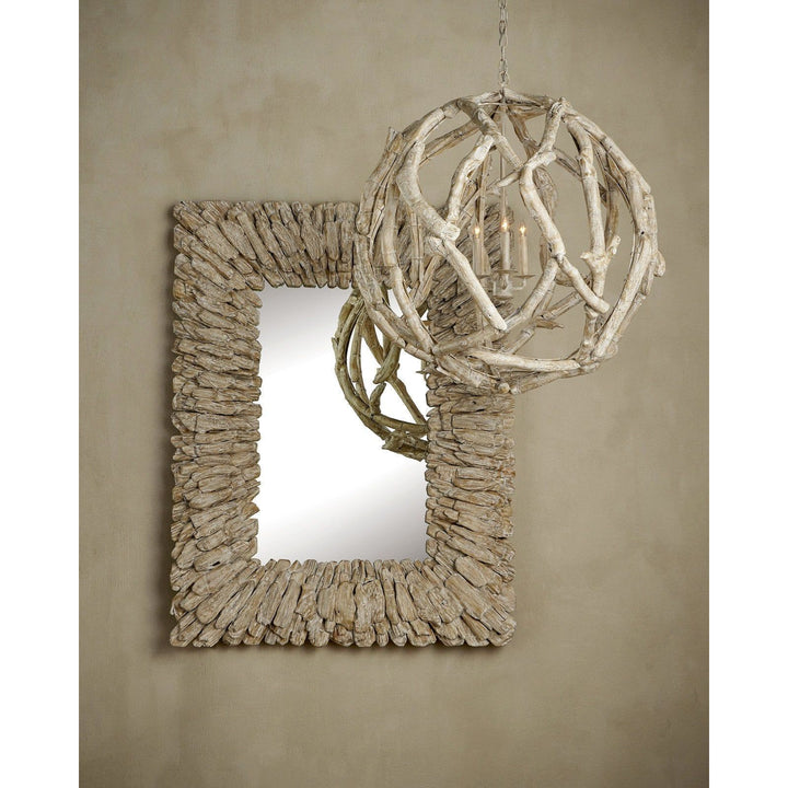 Beachhead Whitewash Rectangular Mirror