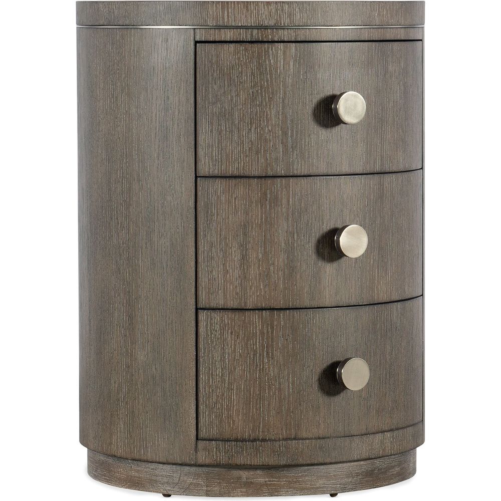 Nightstands Modern Mood Round Nightstand - Dark Wood