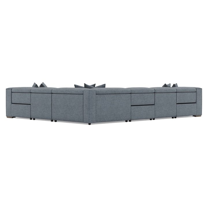 Bliss Fabric 6 Piece Power Motion Sectional Recliner