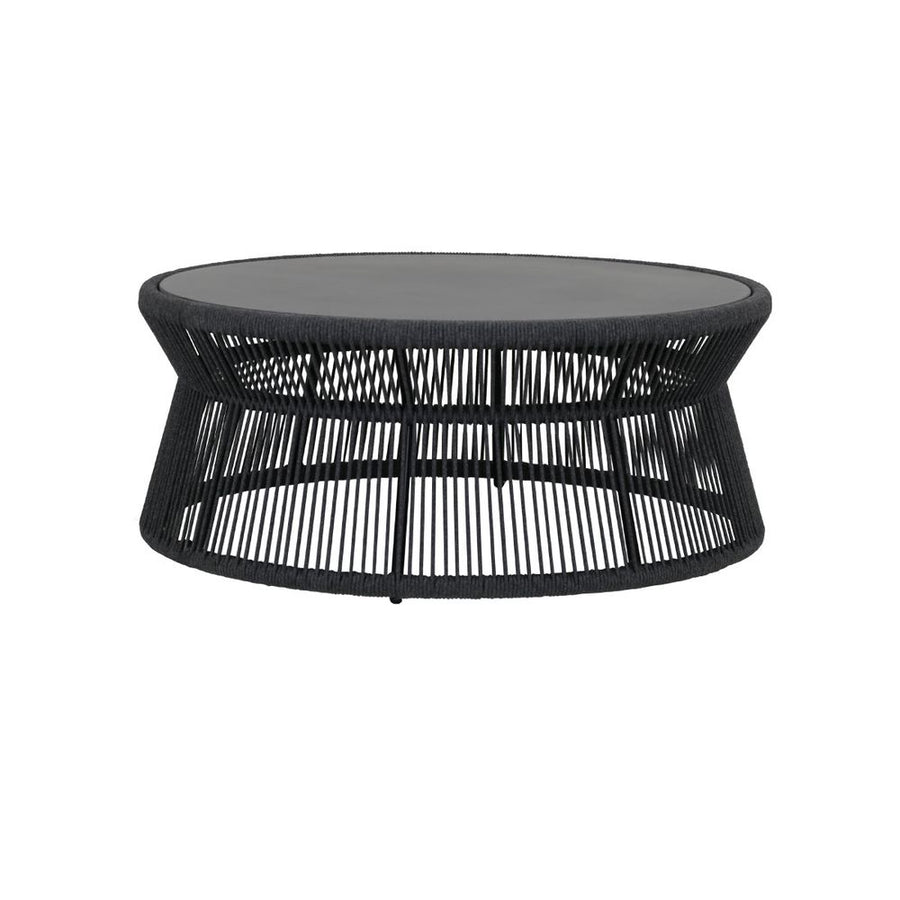 Outdoor Coffee Tables Milano Outdoor Coffee Table w/ 40" Round Honed Absolute Granite Insert Top