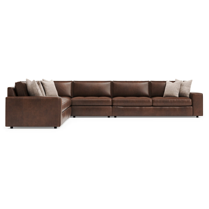 Nest 5-Piece Leather Sectional