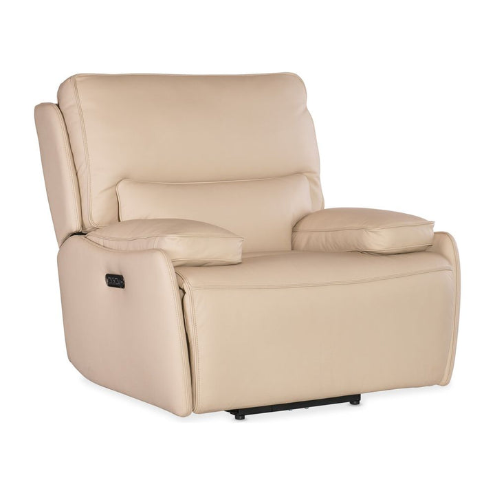 Lounge Chairs: Recliners Elliot Zero Gravity Power Recliner with Power Headrest - Beige