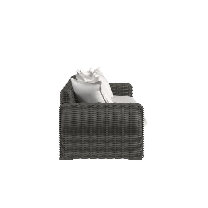 Outdoor Sofas and Sectionals Cabo Sofa in Soothe Pearl w/ Flange Welt
