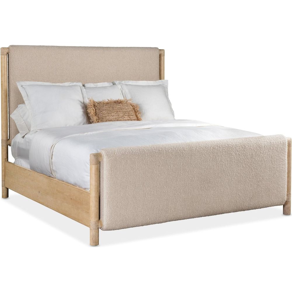Beds Retreat King Upholstered Panel Bed - Beige