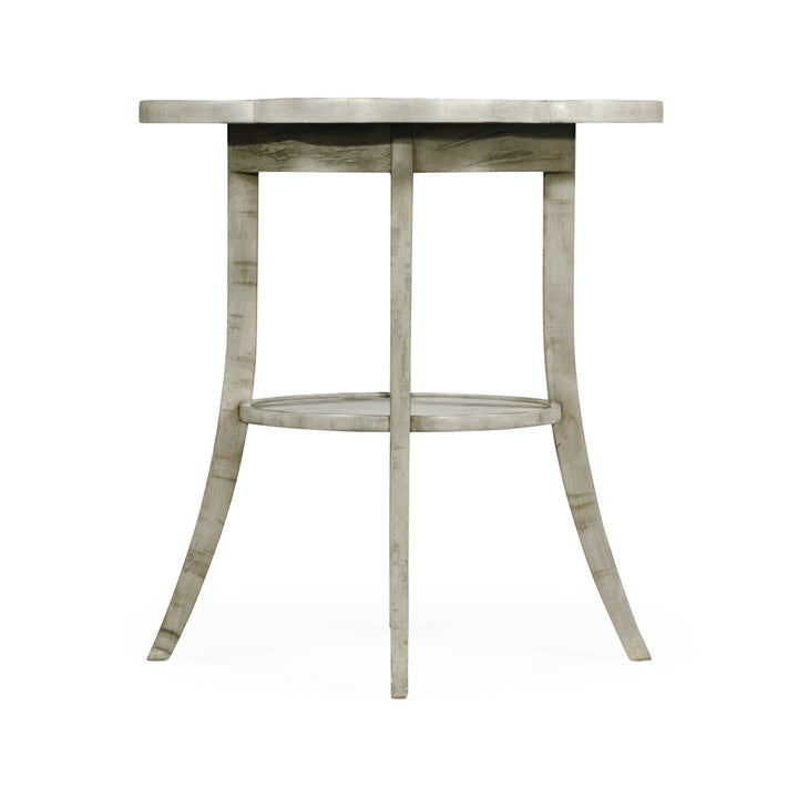 Quatrefoil Lamp Table-Jonathan Charles-JCHARLES-005667-AC-Side TablesRustic Grey-15-France and Son