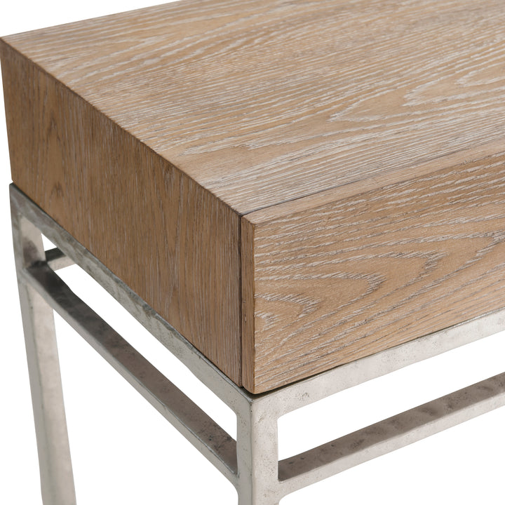 Aventura Nightstand with Metal Frame