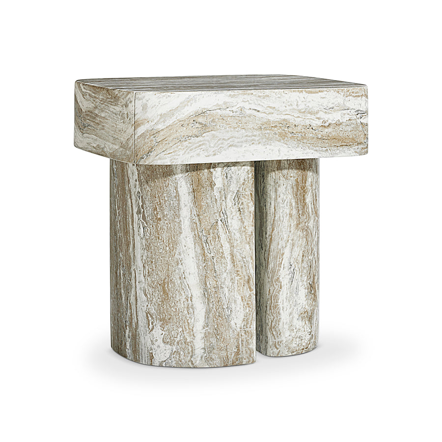 Arcadia Faux Stone Nightstand