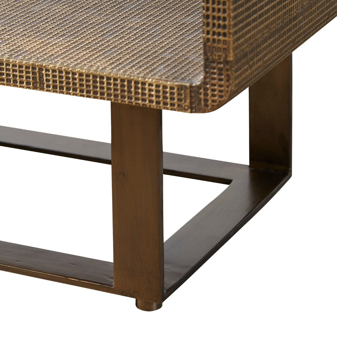 Verra Etagere, Antique Brass and Dark Bronze