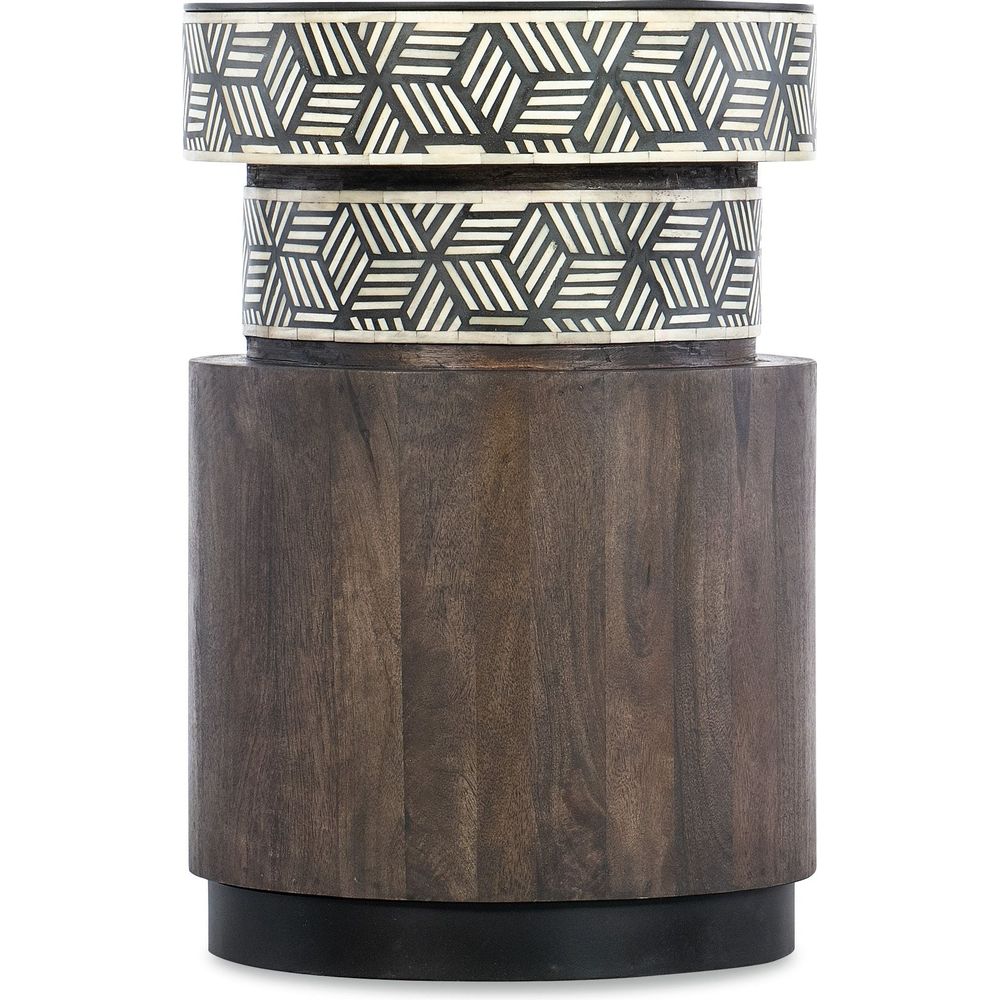 Side Tables Commerce & Market Vector Round Side Table - Dark Wood