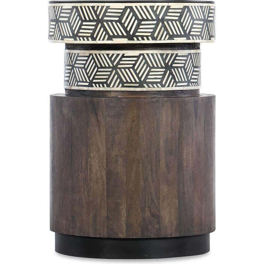 Side Tables Commerce & Market Vector Round Side Table - Dark Wood