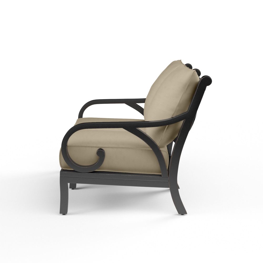 Outdoor Sofas and Sectionals Monterey Loveseat in Linen Stone w/ Selt Welt