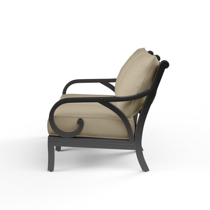 Outdoor Sofas and Sectionals Monterey Loveseat in Linen Stone w/ Selt Welt